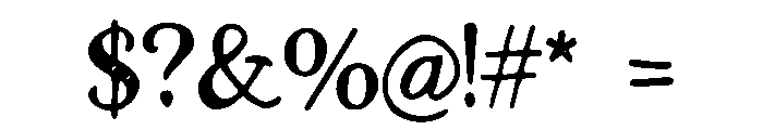 Alara Font OTHER CHARS