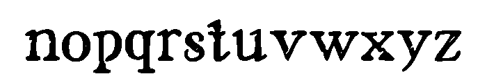 Alara Font LOWERCASE