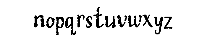 Alastiana Font LOWERCASE