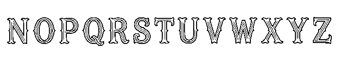 Albatross Regular Font UPPERCASE
