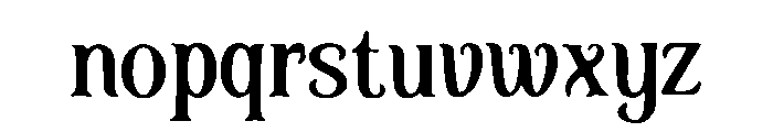 Alchemy_Alt Font LOWERCASE