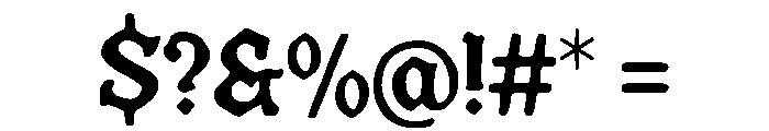Alderwyck Font OTHER CHARS