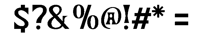 Aldo Regular Font OTHER CHARS