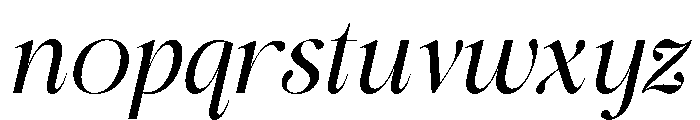 Alerigue Italic Font LOWERCASE