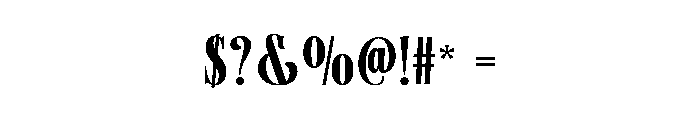 Alesandro-Regular Font OTHER CHARS