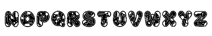 Aless Regular Font UPPERCASE