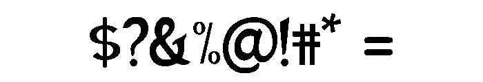 Aletha Regular Font OTHER CHARS