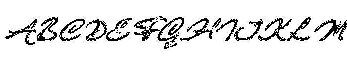 Alexander Fertho Slant Regular Font UPPERCASE