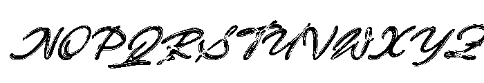 Alexander Fertho Slant Regular Font UPPERCASE