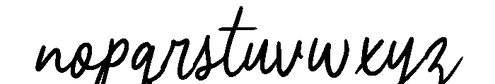 Alfia Grande Font LOWERCASE