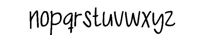 Alfia Handwritten Font LOWERCASE