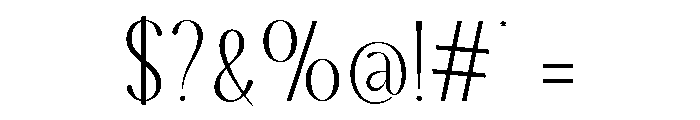 Alforine-Regular Font OTHER CHARS