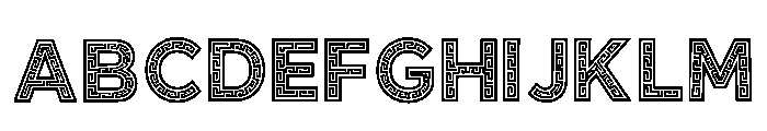 Alfred Regular Font UPPERCASE