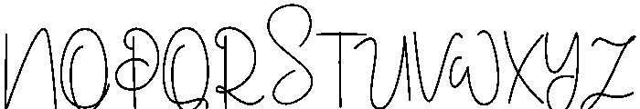 Alianda Shailleday Font UPPERCASE