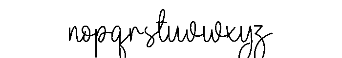 Alianda Shailleday Font LOWERCASE