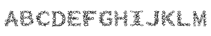 Alicia Regular Font UPPERCASE