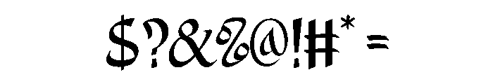 Alidin Font OTHER CHARS