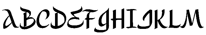 Alidin Font UPPERCASE