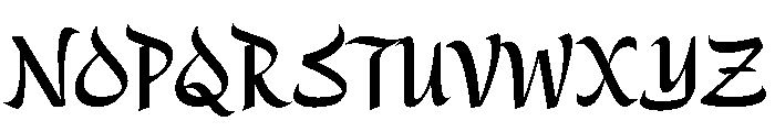 Alidin Font UPPERCASE