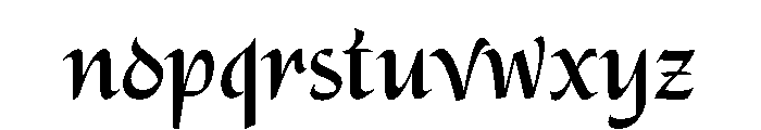Alidin Font LOWERCASE