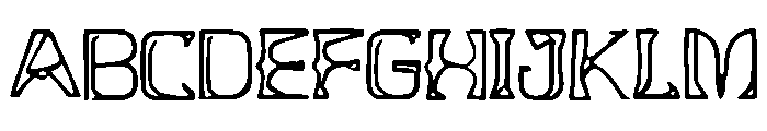 Alien_Glyph Font UPPERCASE