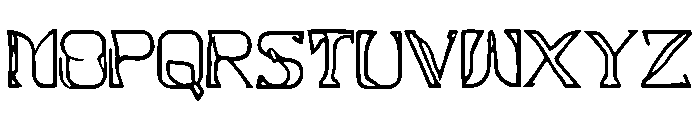 Alien_Glyph Font UPPERCASE