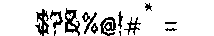 Alien Worms Font OTHER CHARS