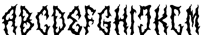 Alien Worms Font UPPERCASE