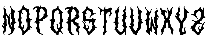 Alien Worms Font UPPERCASE
