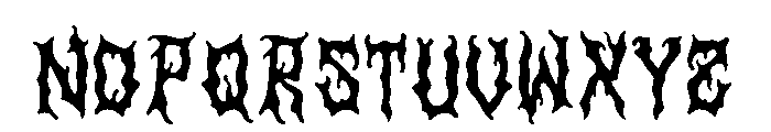 Alien Worms Font LOWERCASE