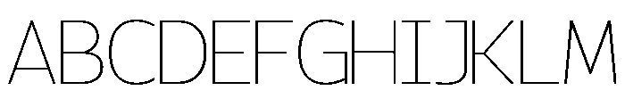 Aliferous Thin Font UPPERCASE