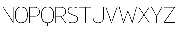 Aliferous Thin Font LOWERCASE