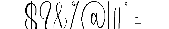 Aligments Font OTHER CHARS