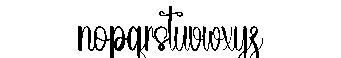 Aligments Font LOWERCASE