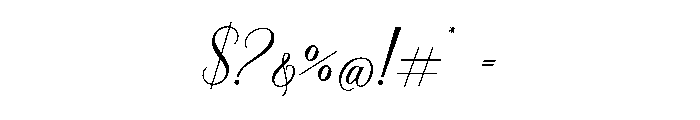 Alignment Font OTHER CHARS