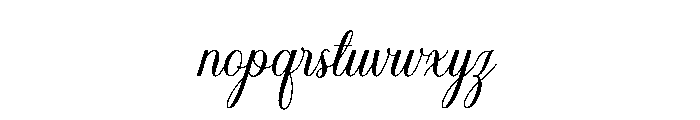 Alignment Font LOWERCASE