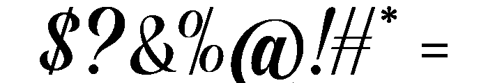 Aliskan Script Regular Font OTHER CHARS