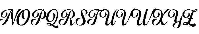 Aliskan Script Regular Font UPPERCASE