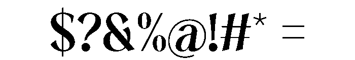 Alizah Regular Font OTHER CHARS