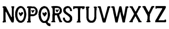 AllMyHeart Font UPPERCASE