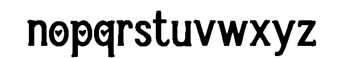AllMyHeart Font LOWERCASE