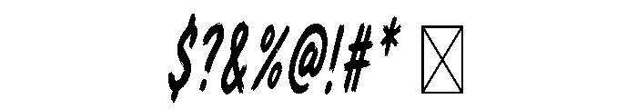 Alley Brush Font OTHER CHARS