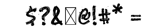 Alleystroke Font OTHER CHARS