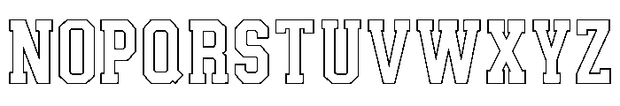 Allstar-Academy Outline Font UPPERCASE