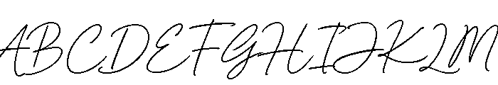 Allura Signature Regular Font UPPERCASE