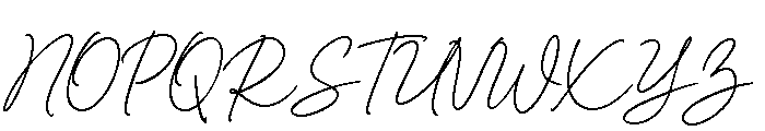 Allura Signature Regular Font UPPERCASE