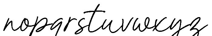 Allura Signature Regular Font LOWERCASE
