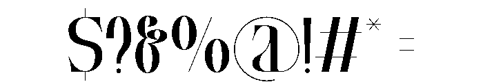 Almanac Zitole Regular Font OTHER CHARS