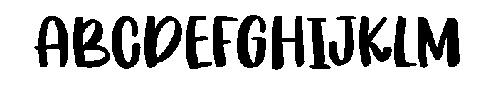 Almond Macaron Regular Font UPPERCASE