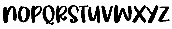 Almond Macaron Regular Font LOWERCASE